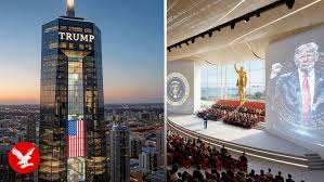 Donald Trump reveals plans for presidential library, including giant gold  statue of himself