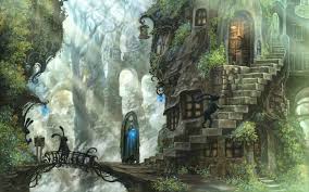 Only the best hd background pictures. House Near The Bridge Wallpaper Fantasy Art Hd Wallpaper Wallpaper Flare