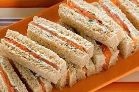 Salmon And Herb Cream Finger Sandwiches Recipe High Tea Sandwiches Tea Sandwiches High Tea Food