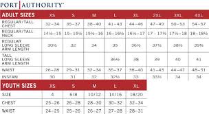 Uniform Online Store And Size Charts Mims Pto