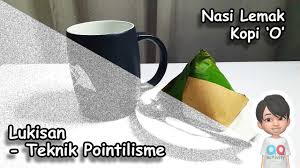 Siapa sih yang tidak kenal koi, salah satu ikan hias air tawar yang diyakini membawa keberuntungan oleh sipemeliharanya. Nasi Lemak Kopi O Lukisan Teknik Pointilisme Pointillism Technique Youtube