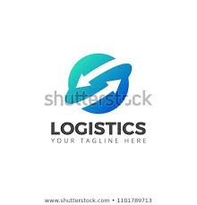 Logistic Company Logo Vector With Arrow