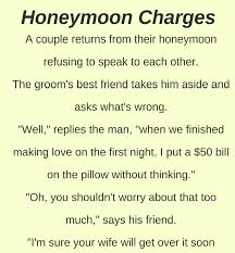 The next day, the first woman's husband. Honeymoon Charges Funny Story Latest Funny Jokes Positive Quotes For Life Funny Jokes