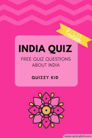 Perhaps it was the unique r. India Quiz Quizzy Kid