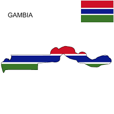 Black And White American Flag With Yellow Stripe Meaning Gambia Flag Map Gambia Flag Gambia Flag
