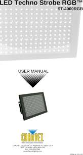 Chauvet St 4000rgb User Manual To The 59dcfccb 8686 4297