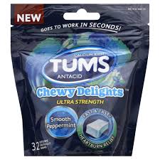 Not as user friendly as you have to unwrap each piece, kind of sticky. Tums Chewy Delights Ultra Strength Smooth Peppermint Soft Chews Shop Digestion Nausea At H E B