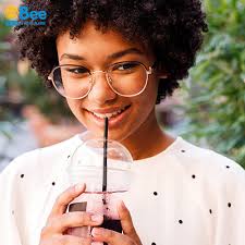 Bee Rice Straw Rice Four, Tapioca starch and Vegetable color White