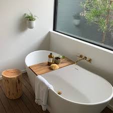 Sustainable Wood Bath Tray In Oak Natural Bath Caddy Rustic Etsy In 2020 Wood Bath Tray Bath Tray Wood Bath