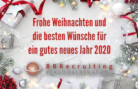 Frohe Weihnachten und beste Wünsche für 2020 – BBRecruiting