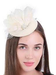 Zivyes Fascinator Hats For Women Pillbox Hat With Veil Headband And A Forked Clip Tea Party Headwear At Amazon Wome Fascinator Hats Hair Accessories Fascinator