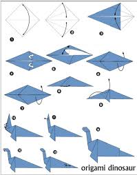 Origami Dinosaur Instructions Dinosaurs Pictures And Facts Dinosaur Origami Origami Dragon Origami Diagrams