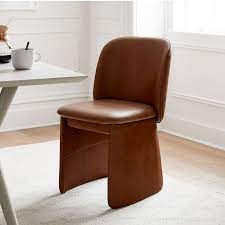 Evie Leather Dining Chair In 2021 Leather Dining Chairs Leather Dining Room Chairs Leather Dining