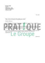 May 15, 2020 · l'employeur qui envisage de licencier un salarié pour motif personnel doit respecter les diverses obligations de procédure qui lui sont imposées. Lettre Type De Demande D Inscription Pratique Fr