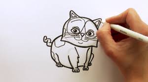 How To Draw A Cartoon Pig The Cat From The Movie Home Zooshii Style Pig Cartoon Draw Drawings