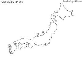The outline map of japan displaying the major boundaries. Japan Outline Map Drawing Drawings Map Outline