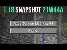The server runs on a dedicated server with top . Minecraft 1 18 Snapshot 21w44a Server Hosting Stickypiston