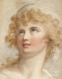 Emma, Lady Hamilton Coloured Chalks On Paper Poster