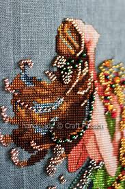 Model stitched on 32 ct. Mermaid Cross Stitch Charts Frian