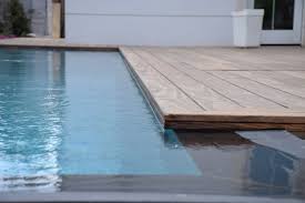 Accoya Has Been Used For A Swimming Pool Decking Area And Under Water Deck Accoya Wood Decks Around Pools Timber Deck Swimming Pool Decks