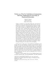 This has only happened since the update. Pdf Twitter As A Way For Celebrities To Communicate With Fans Implications For The Study Of Parasocial Interaction