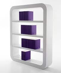 The curved edge is to prevent any potential injury to people, specially when it is homfa 4 tier bookcase storage cabinet, 64.2 in height wooden bookshelf with 2 doors and 3. Minimalist Rounded Bookcases Shelf 2 4 By Signalement