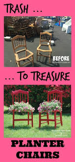 Diy Outdoor Garden Planter Chairs All Things New Again Outdoor Garden Planters Recycled Garden Planters Garden Planters