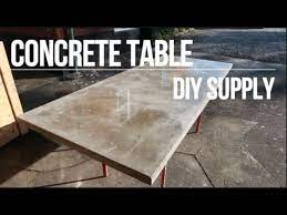 Determine the size of table top you'd like to make. Diy Concrete Table Youtube