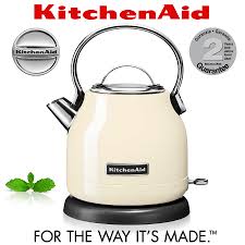 Kitchenaid black kettle and toaster. Kitchenaid 1 25 L Kettle Almond Cream Cookfunky