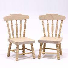 Get the best deal for kitchen & dining room 1:12 dollhouse chairs kits from the largest online selection at ebay.com. Set Of 2 Dolls House Kitchen Chairs Plain Wood Bef088 Bromley Craft