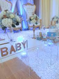 Light Blue Gold Royal Prince Baby Shower Baby Monogram Boy Baby Shower Themes Royalty Baby Shower Blue Baby Shower