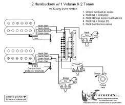 A wiring diagram is a simplified traditional photographic depiction of an electrical circuit. 2 Humbuckers 5 Way Lever Switch 1 Volume 2 Tones 05