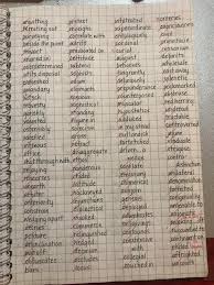 I make a list of words I come across every day in my readings. Thought you  might be interested in seeing my penmanship. :) : rPenmanshipPorn