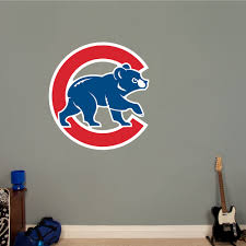 Chicago Cubs Alternate Logo Giant Officially Licensed Mlb Removable Wall Decal Boy Sports Bedroom Batman Decor Denver Broncos Logo