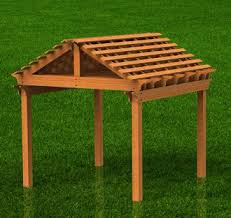 Don't waste time and money ordering plans online that will not meet florida standards, and therefore not be accepted by your city or county building department. Pergola With Gable Roof Downloadable Building Plans Diy Backyard