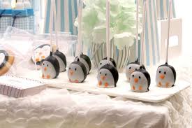 Full Moon Penguin Theme Baby Shower Party Ideas Photo 2 Of 12 Penguin Theme Baby Shower Penguin Baby Showers Baby Shower