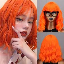 Acquista MERISIHAIR Long Bob Light Blue Parrucca sintetica Donna Bangs Rosa  Nero Parrucca Lolita Party Cosplay Uso quotidiano Capelli naturali in  Italia a partire da 12