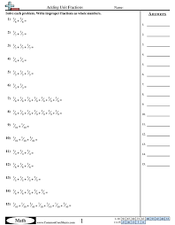 I felt this way because of their introduction to fractions in third grade. Fraction Worksheets Free Commoncoresheets