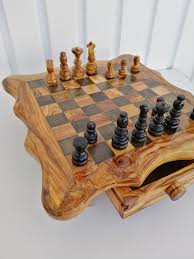 Wooden Chess Game Wooden Chess Board Wooden Chess Pieces Square Chessboard Rustic Chess Vintage Style C Chess Board Wooden Chess Pieces Wooden Chess Board
