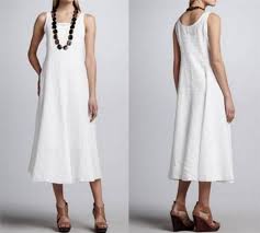 Eileen Fisher White Irish Handkerchief Linen Dress With Ties 3x New 318 Ebay Dresses Linen Dress White Dress