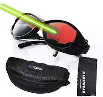 Laser Safety Goggles 532nm OD 6+ Professional 180nm-532nm Wavelength  Violet/Blue/Green Laser Protective Glasses for 405nm, 445nm, 450nm,473nm  532nm