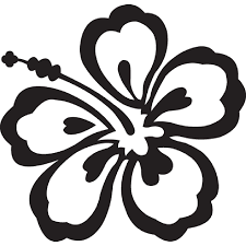 Black And White Flower Outline Images Free Vintage Digital Stamps Free Digital Stamps Aloha Silhouette Clip Art Flower Clipart Art