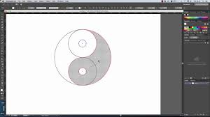 Draw a big circle using a compass or a round object. How To Draw A Yin Yang Symbol In Adobe Illustrator Cc Youtube