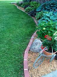 A sawtooth or angled brick edge is a fairly simple project for weekend warriors to complete in a day or two. Decorative Plastic Edging