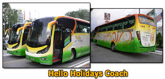 What companies run services between kuala lumpur, malaysia and terengganu, malaysia? Bas Persiaran Tourist Coach Rental Hello Holidays