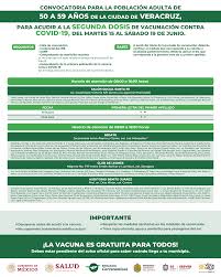El gobierno de la ciudad de buenos aires abrió esta martes la inscripción para aplicarse la vacuna contra el coronavirus a los porteños de entre 40 a 44 años sin comorbilidades. Estrategia De Vacunacion Masiva 2da Dosis Contra Covid 19 Para Poblacion De 50 A 59 Anos En Veracruz Sedes Salud