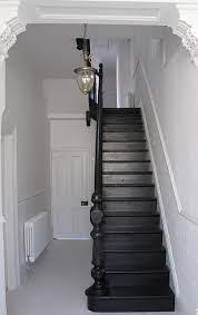 Farrow And Ball Pitch Black 256 Painted Staircases Paint Staircase Painted Stairs
