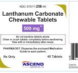 Lanthanum Carbonate Tablets: Package Insert / Prescribing ...