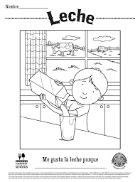 Free Printable Children S Coloring Sheet Food Hero Milk In Spanish Coloringpage Coloring Sheets Free Coloring Sheets Childrens Colouring Sheets