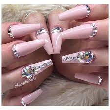 Golden flakes these pretty pink nails are highlighted with a rush of golden glow. Matte Baby Pink Stiletto Nails Matte